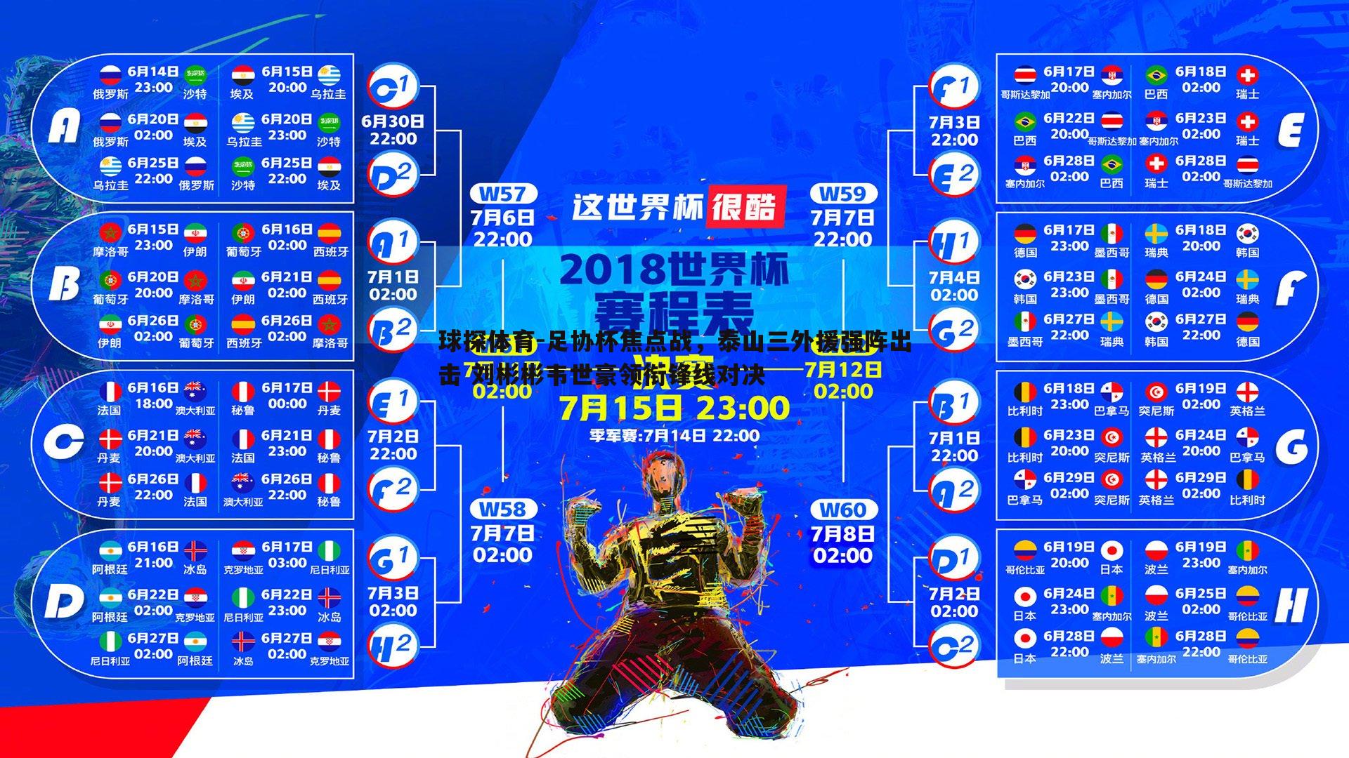 足协杯焦点战，泰山三外援强阵出击 刘彬彬韦世豪领衔锋线对决